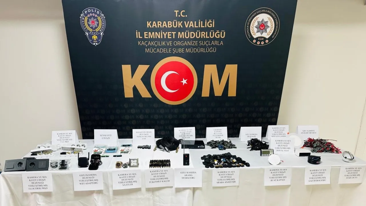 KARABÜK’TE CASUS KAMERA OPERASYONU:BİR KİŞİ TUTUKLANDI