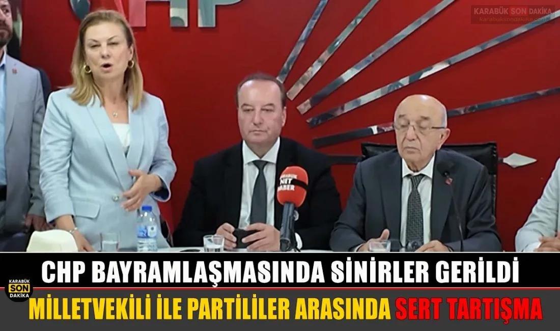 CHP bayramlaşmasında tansiyon yükseldi. Karabük Milletvekili Cevdet Akay'ın net tavır