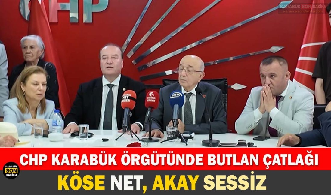 CHP KARABÜK ÖRGÜTÜNDE BUTLAN ÇATLAĞI: KÖSE NET, AKAY SESSİZ CHP Karabük bayramlaşmasında mutlak butlan çatlağı yaşandı. Elif Köse, Özgür