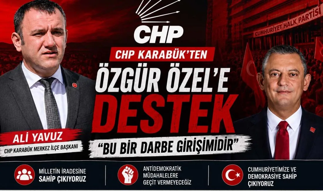 CHP Karabük Merkez İlçe Başkanı Ali Yavuz, partideki kurultay tartışmaları