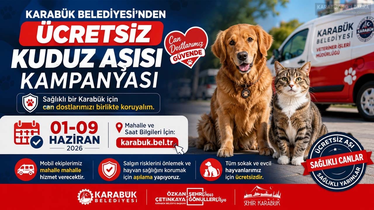 Karabük Belediyesi, kentteki can dostlar için ücretsiz kuduz aşısı kampanyası