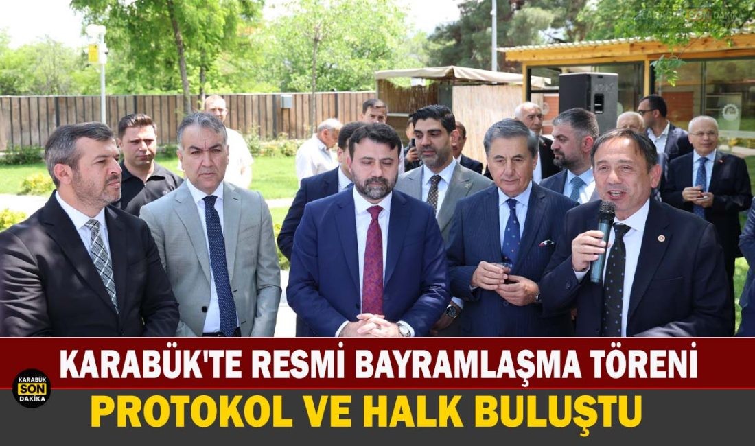Karabük'te Kurban Bayramı resmi bayramlaşma töreni Vali Oktay Çağatay’ın ev