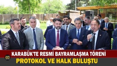 Karabük'te Kurban Bayramı resmi bayramlaşma töreni Vali Oktay Çağatay’ın ev