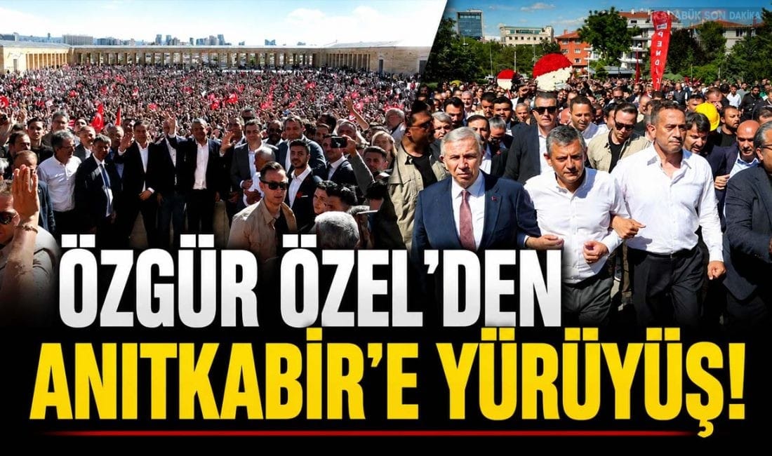 ÖZGÜR ÖZEL’DEN ANITKABİR’E SÜRPRİZ YÜRÜYÜŞ CHP Genel Başkanı Özgür Özel, Ankara Güvenpark’taki bayramlaşma programının ardından