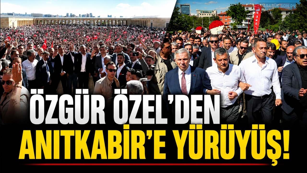 ÖZGÜR ÖZEL’DEN ANITKABİR’E SÜRPRİZ YÜRÜYÜŞ