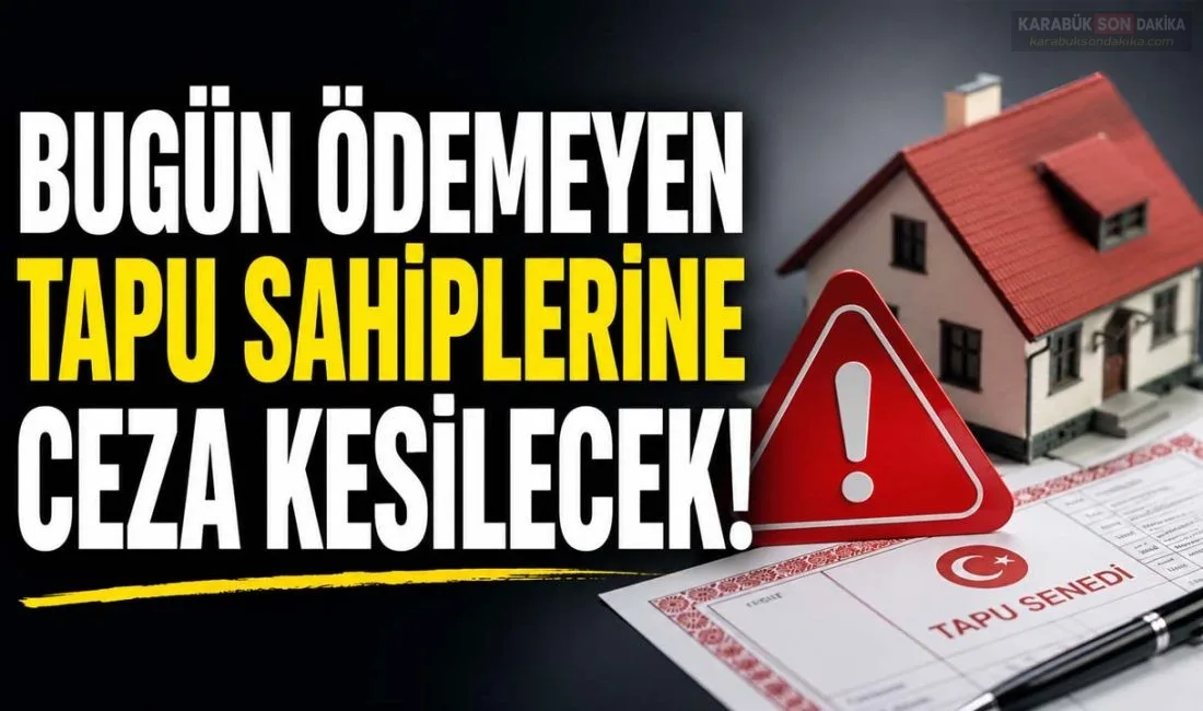 Emlak vergisinin ilk taksitinde son gün geldi. Ödeme yapmayan mülk