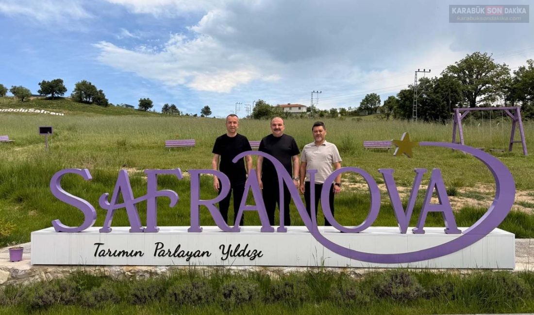 TARIMIN DUAYENLERİNDEN SAFRANOVA’YA ANLAMLI ZİYARET Bilecik İl Tarım Müdürü Çetin Ayvalık ve İzmir İl Tarım