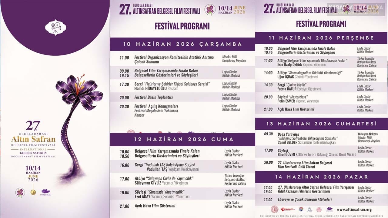 ALTIN SAFRAN BELGESEL FİLM FESTİVALİ PROGRAMI BELLİ OLDU