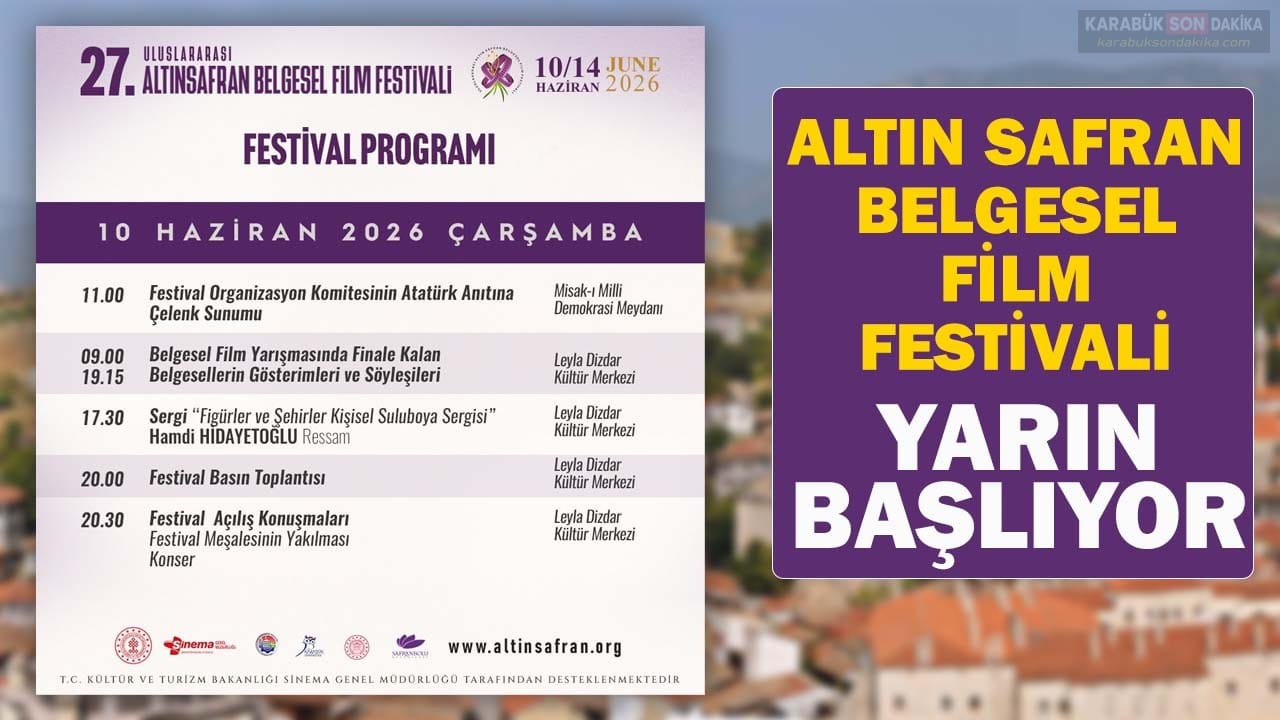 ALTIN SAFRAN BELGESEL FİLM FESTİVALİ YARIN BAŞLIYOR 1 ALTIN SAFRAN BELGESEL FİLM FESTİVALİ YARIN BAŞLIYOR