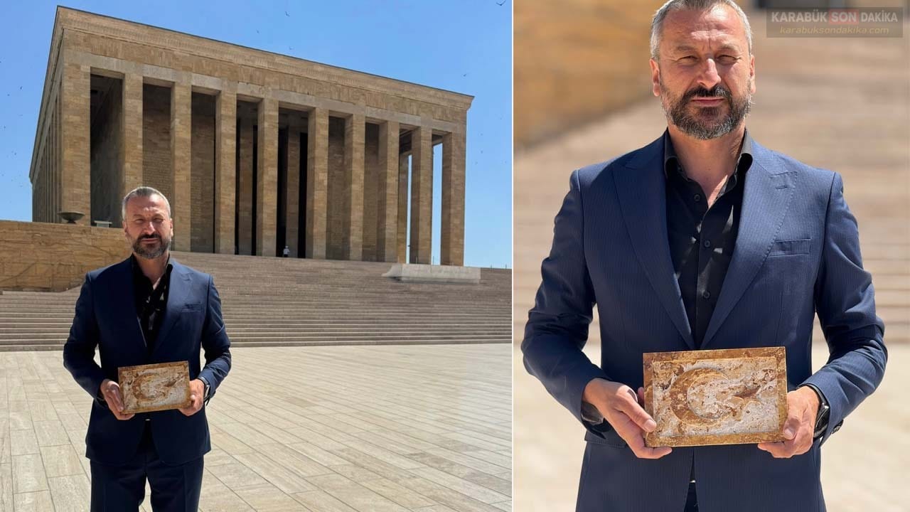 Eskipazar’ın Anıtkabir’de kullanılan ünlü sarı traverten taşı, belediyenin girişimiyle hediyelik