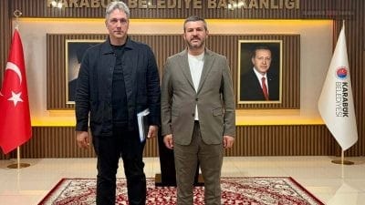 Karabük Belediye Başkanı Özkan Çetinkaya, Karayolları 15. Bölge Müdürü Alparslan
