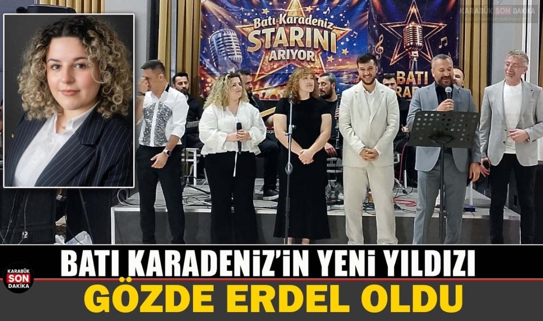 Karabük’te düzenlenen Batı Karadeniz Starını Arıyor yarışmasının finalinde Gözde Erdel