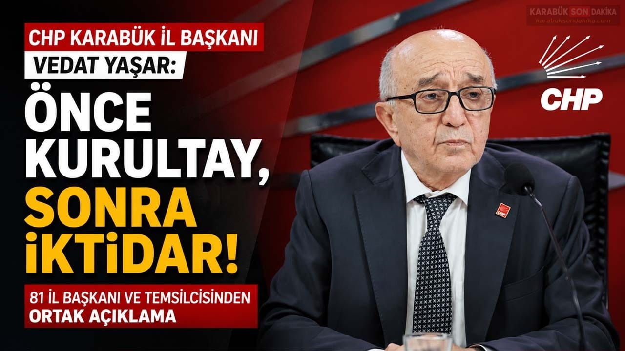 CHP'DE KURULTAY ÇAĞRISI: KARABÜK'TEN ÖZGÜR ÖZEL'E DESTEK 1 CHP'DE KURULTAY ÇAĞRISI: KARABÜK'TEN ÖZGÜR ÖZEL'E DESTEK