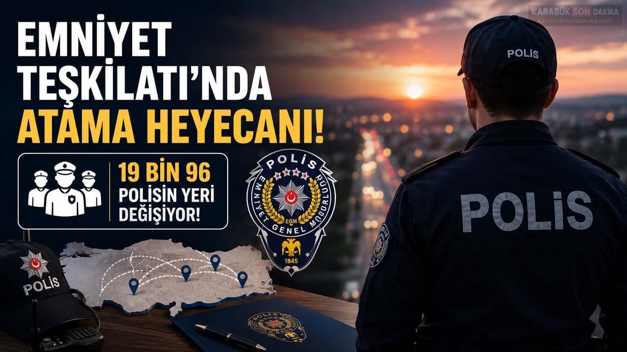 EMNİYET TEŞKİLATI'NDA ATAMA HEYECANI: 19 BİN 96 POLİSİN YERİ DEĞİŞİYOR 1 EMNİYET TEŞKİLATI'NDA ATAMA HEYECANI: 19 BİN 96 POLİSİN YERİ DEĞİŞİYOR