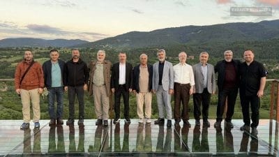 Eskipazar Belediye Başkanı Serkan Civa, Hadrianapolis Antik Kenti'nde KBÜ Rektörü