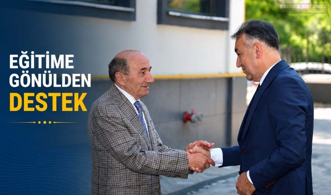 Karabük Valisi Oktay Çağatay, hayırseverler Bayram Demir ve Osman Yeşilyurt