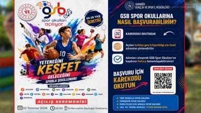 Karabük’te GSB Spor Okulları için kayıtlar başladı. 4-18 yaş arası