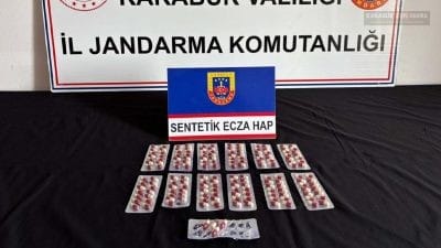 Karabük'te jandarma ekiplerinin düzenlediği iki ayrı uyuşturucu operasyonunda 171 sentetik