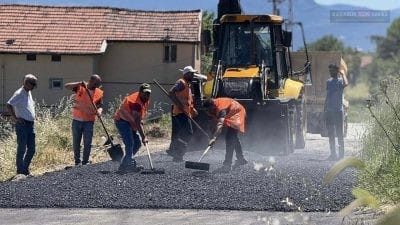 Karabük Belediyesi, Kapullu, Beşbinevler ve Aydınlıkevler mahallelerinde başlattığı asfalt serim