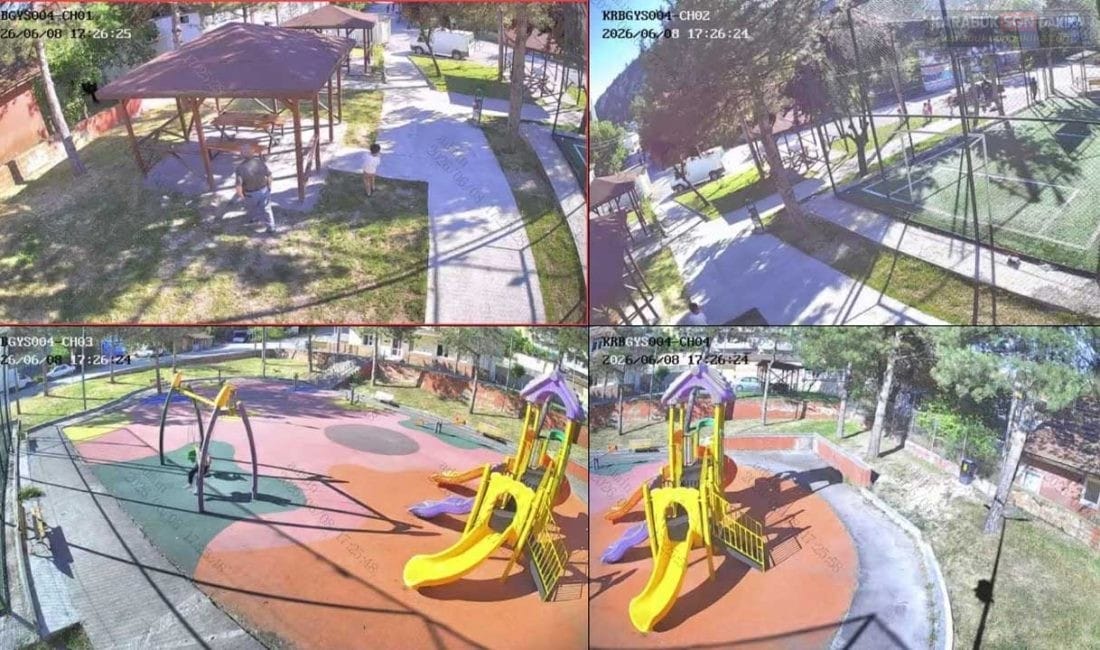 KARABÜK’TEKİ PARKLAR KAMERA SİSTEMLERİYLE GÜVENLİ HALE GELİYOR Karabük Belediye Başkanı Özkan Çetinkaya, çocukların huzuru ve güvenliği için