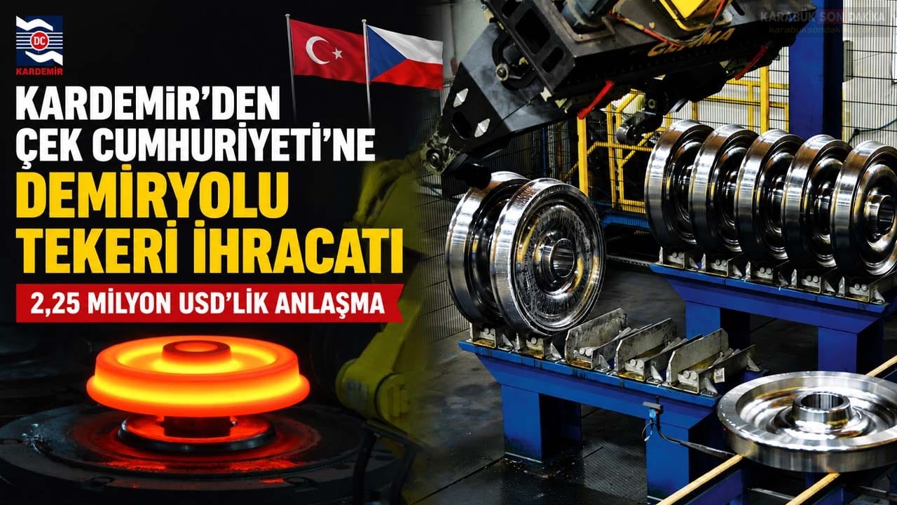 KARDEMİR, Çek Cumhuriyeti'ne yaklaşık 2,25 milyon dolarlık demiryolu tekeri ihracatı
