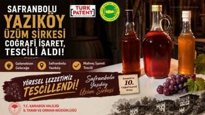 Safranbolu Yazıköy Üzüm Sirkesi, Türk Patent ve Marka Kurumu tarafından