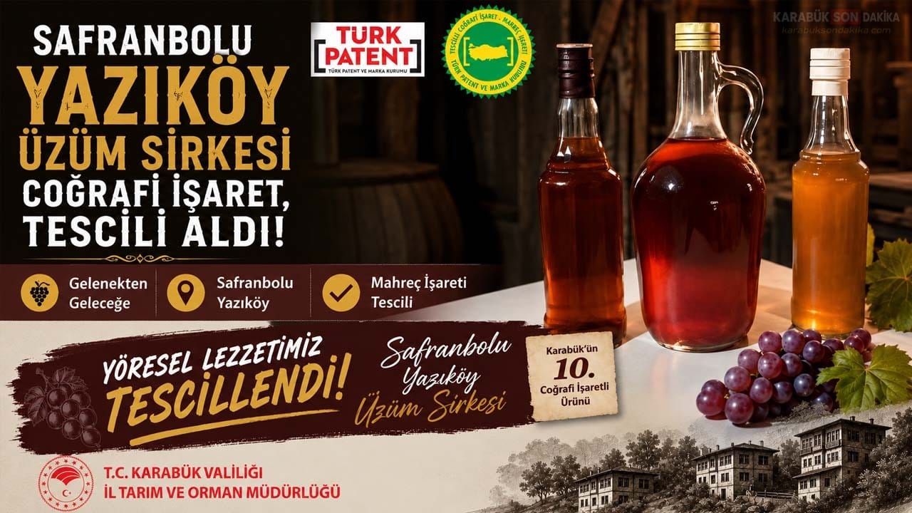 Safranbolu Yazıköy Üzüm Sirkesi, Türk Patent ve Marka Kurumu tarafından