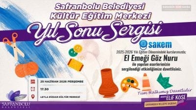 Safranbolu Belediyesi SAKEM kursiyerlerinin hazırladığı el emeği eserler, 25 Haziran'da