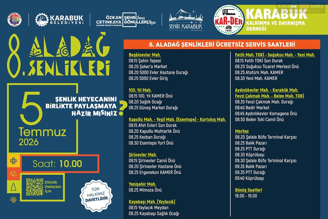ALADAĞ ŞENLİKLERİ'NDE BÜYÜK BULUŞMA 5 TEMMUZ'DA