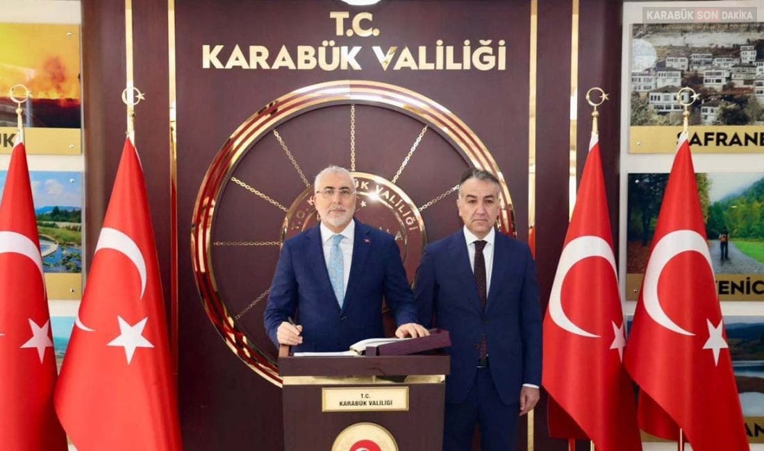 BAKAN IŞIKHAN’DAN KARABÜK’E ZİYARET TRAFİĞİ Çalışma ve Sosyal Güvenlik Bakanı Vedat Işıkhan, Karabük'te Valilik ve