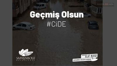 Safranbolu Belediye Başkanı Elif Köse, Kastamonu'nun Cide ilçesinde meydana gelen