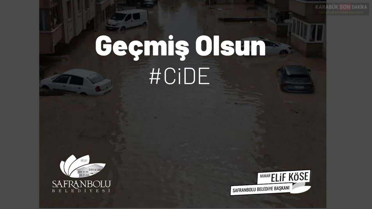 Safranbolu Belediye Başkanı Elif Köse, Kastamonu'nun Cide ilçesinde meydana gelen