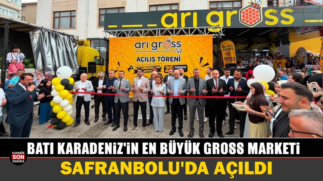 Karabük ve Batı Karadeniz'in en büyük gross marketi olma özelliğini