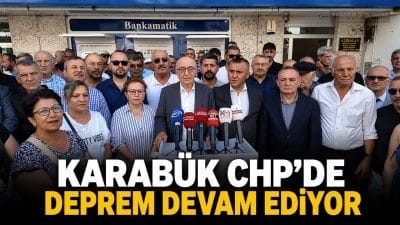 CHP Karabük İl Başkanı Vedat Yaşar ile Merkez İlçe Başkanı