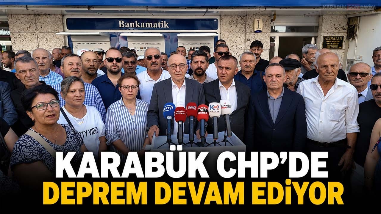 CHP Karabük İl Başkanı Vedat Yaşar ile Merkez İlçe Başkanı