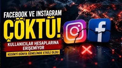 Meta'ya ait sosyal medya platformları Facebook ve Instagram'da erişim sorunu