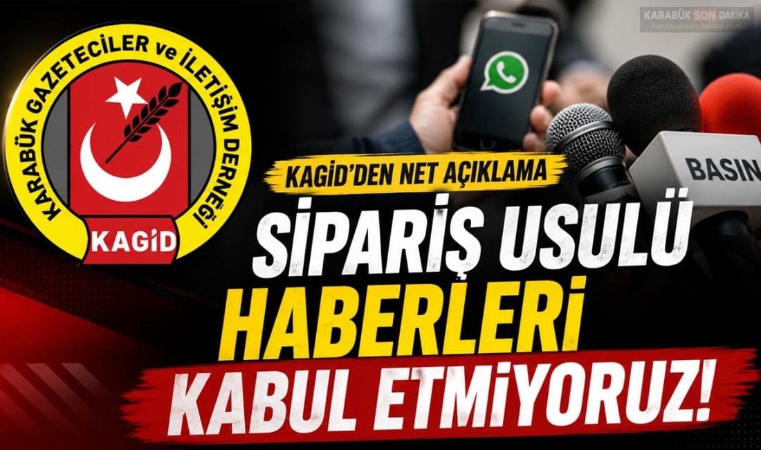 KAGİD: SİPARİŞ USULÜ HABERLERİ KABUL ETMİYORUZ KAGİD, WhatsApp basın gruplarından gönderilen metinlerin sorgusuz sualsiz yayınlanması beklentisine