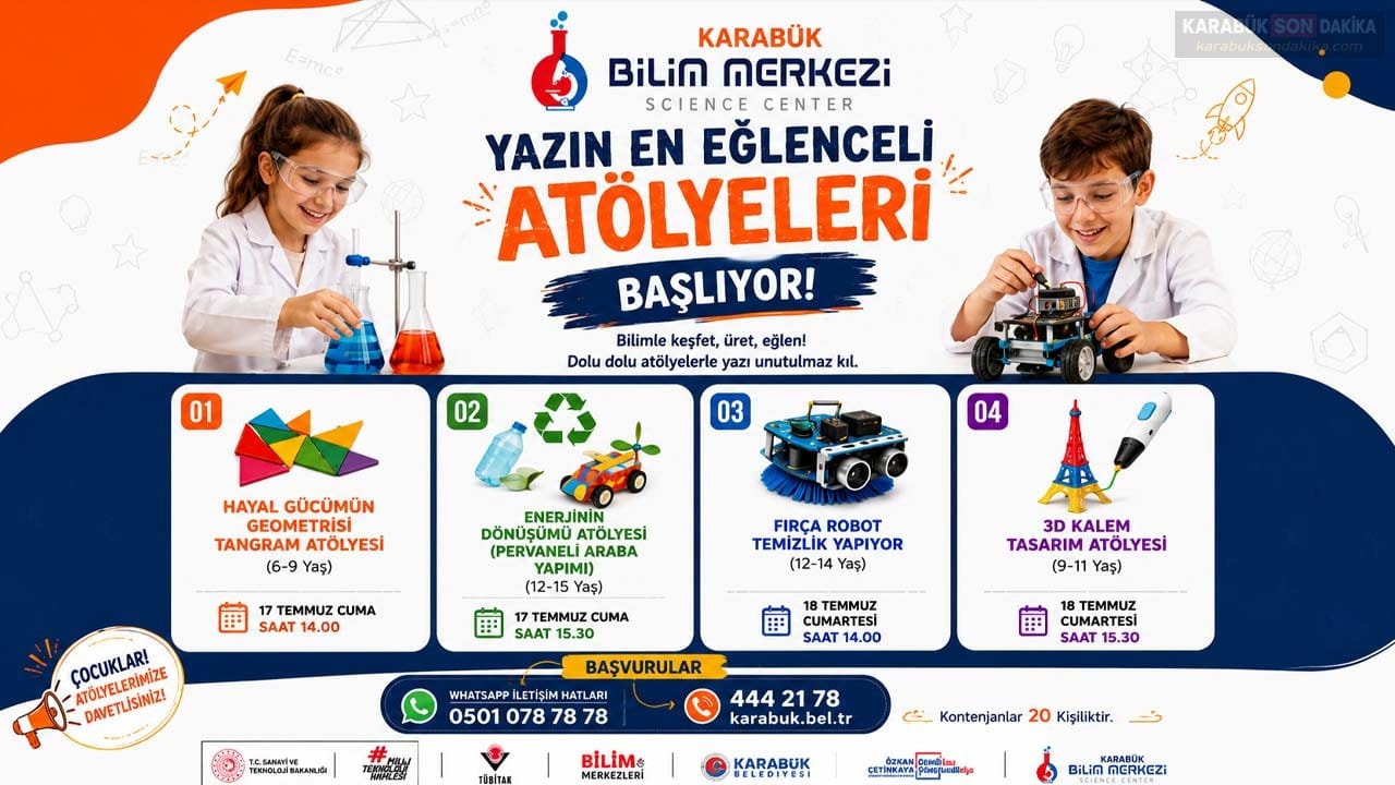 KARABÜK'TE ÇOCUKLAR İÇİN BİLİM DOLU YAZ BAŞLIYOR 1 KARABÜK'TE ÇOCUKLAR İÇİN BİLİM DOLU YAZ BAŞLIYOR