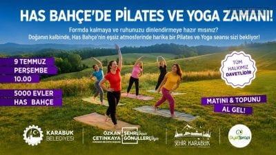 Karabük Belediyesi tarafından düzenlenecek ücretsiz pilates ve yoga etkinliği, 9