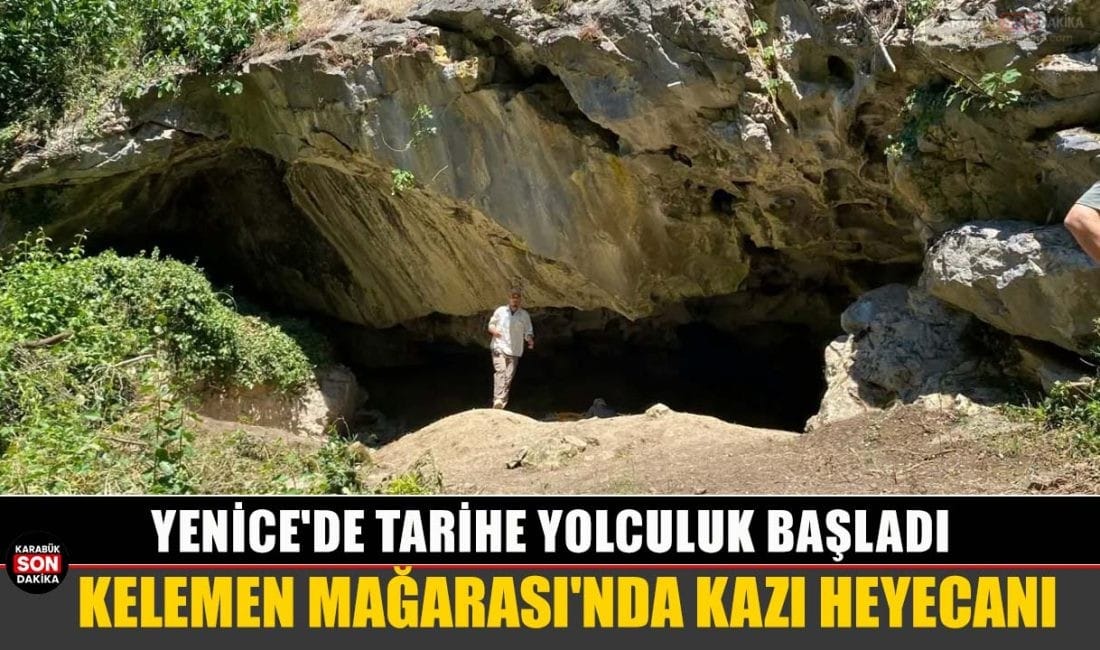 KELEMEN MAĞARASI’NDA KAZI HEYECANI Karabük'ün Yenice ilçesindeki Kelemen Mağarası'nda arkeolojik kazı çalışmaları başladı. Uzmanlar,