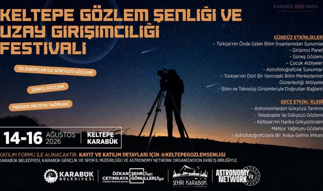 Karabük'te bu yıl ilk kez düzenlenecek Keltepe Gözlem Şenliği ve