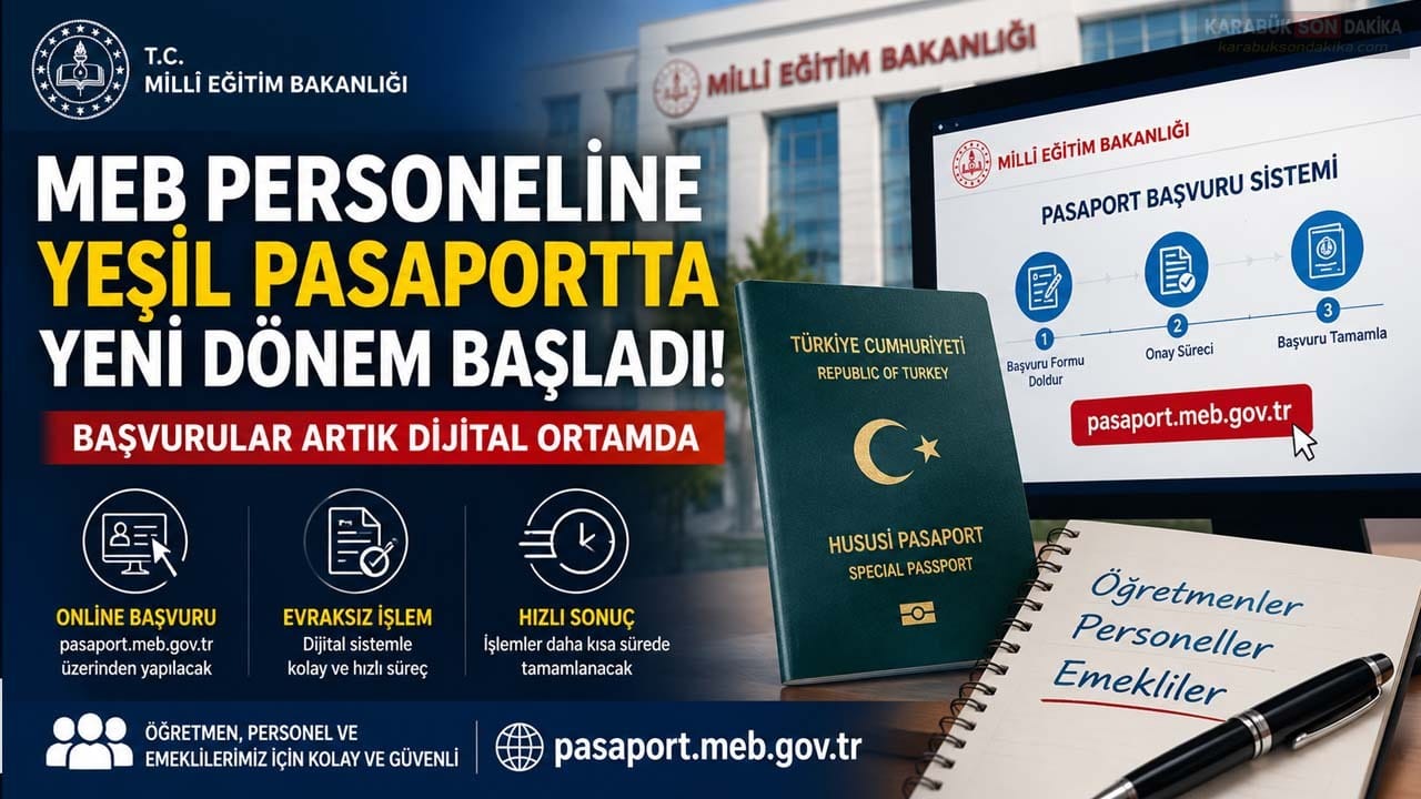MEB PERSONELİNE YEŞİL PASAPORTTA YENİ DÖNEM BAŞLADI