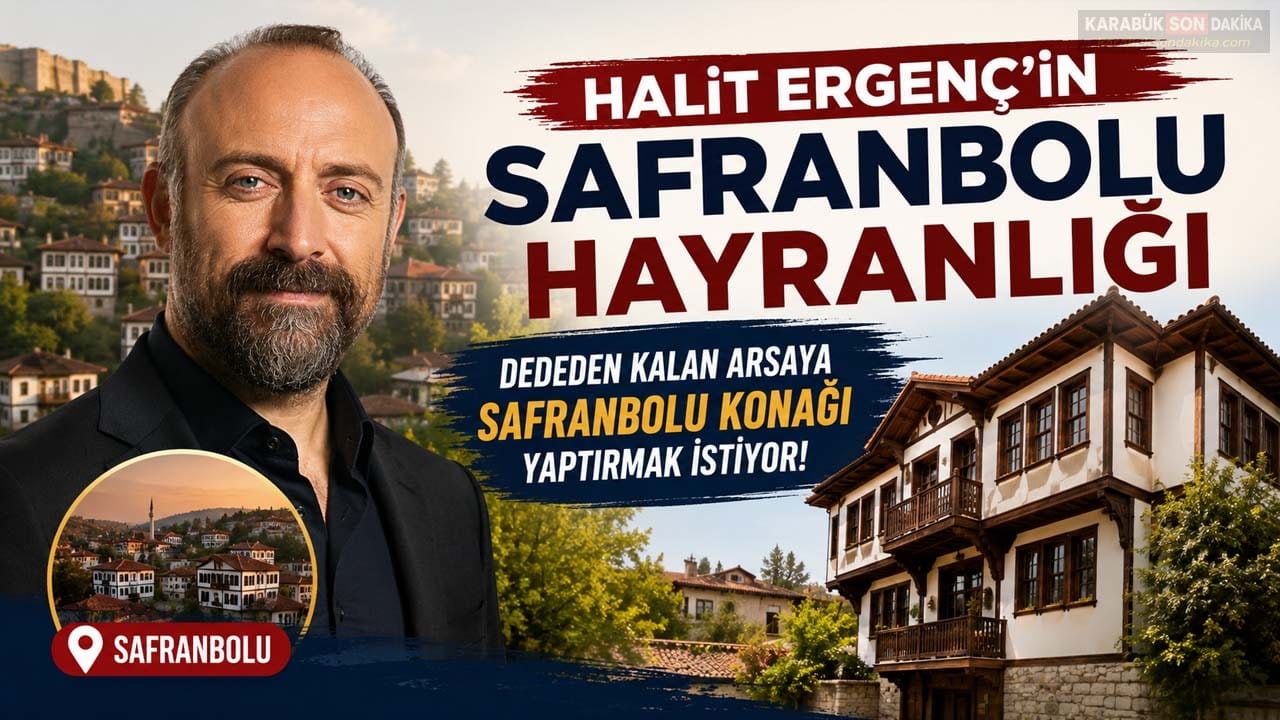 Ünlü oyuncu Halit Ergenç'in dedesinden kalan arsaya Safranbolu mimarisine uygun