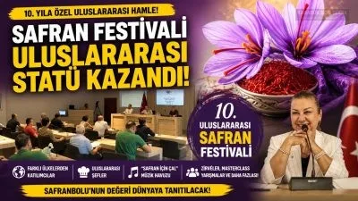 Safranbolu'nun dünyaca ünlü safranı için düzenlenen festival, 10. yılında uluslararası