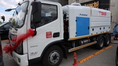 Türkiye Belediyeler Birliği tarafından Safranbolu Belediyesine hibe edilen kombine vidanjör