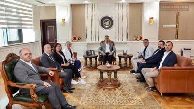 Safranbolu Turizm İşletmecileri Derneği'nin (SAFTİD) yeni yönetimi, Karabük Valisi Oktay