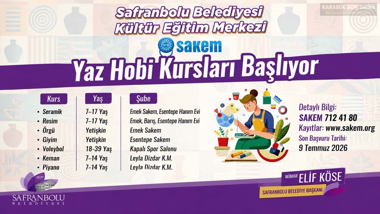 SAKEM YAZ KURSLARINA BAŞVURULAR BAŞLADI 1 SAKEM YAZ KURSLARINA BAŞVURULAR BAŞLADI