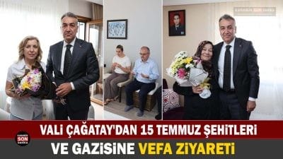 VALİ ÇAĞATAY’DAN 15 TEMMUZ ŞEHİTLERİ VE GAZİSİNE VEFA ZİYARETİ Karabük Valisi Oktay Çağatay, 15 Temmuz Demokrasi ve Millî Birlik