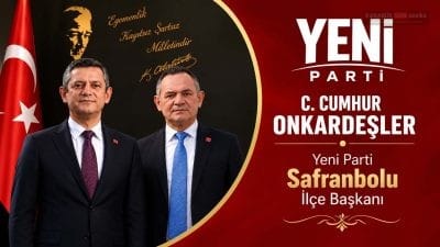 Yeni Parti'nin Safranbolu Kurucu İlçe Başkanlığı görevine Cumhur Onkardeşler getirildi.