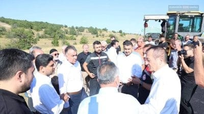 Karabük Valisi Oktay Çağatay, Eflani'nin Çavuşlu Köyü'nde İl Özel İdaresi